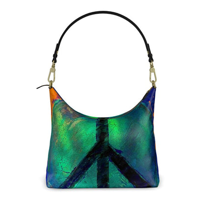 Gavin Scott Deluxe Leather Square Shoulder Bag