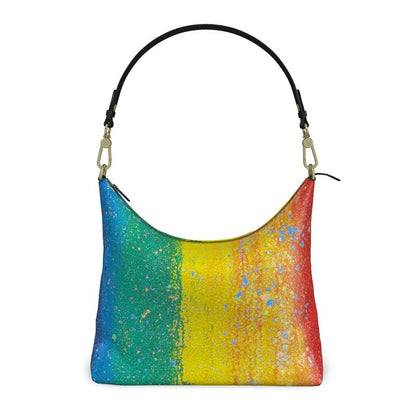 Gavin Scott Deluxe Leather PRIDE Square Shoulder Bag