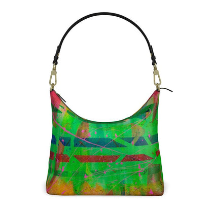 Gavin Scott Deluxe Leather Square Shoulder Bag