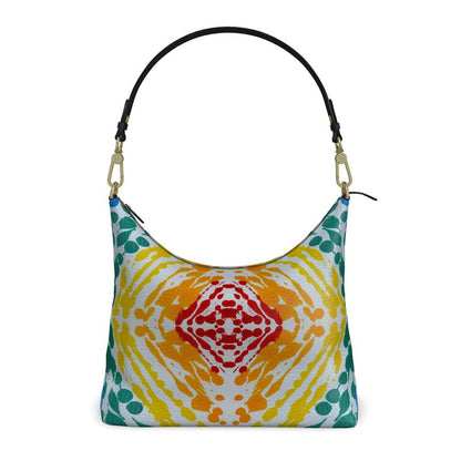 Gavin Scott Deluxe Leather Square Shoulder Bag