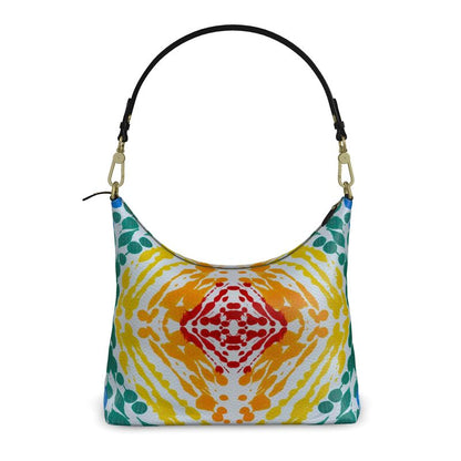 Gavin Scott Deluxe Leather Square Shoulder Bag