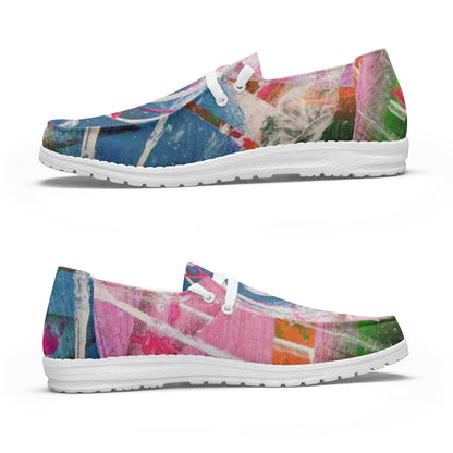 Gavin Scott Lace-Up Canvas Loafers