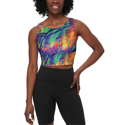 Gavin Scott Longline V-Shape-Back Sports Bra-Butter Soft Texture