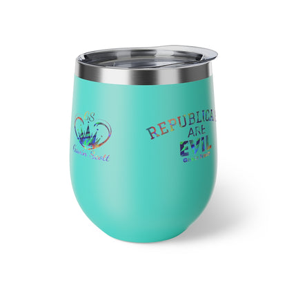 Gavin Scott REPUBLICANS ARE EVIL Insulated Copper Cup, 12oz