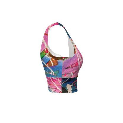 Gavin Scott Longline V-Shape-Back Sports Bra-Butter Soft Texture