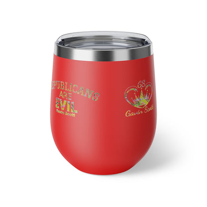Gavin Scott REPUBLICANS ARE EVIL Insulated Copper Cup, 12oz