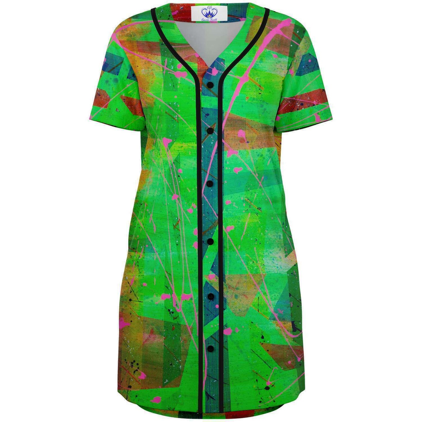 Gavin Scott Baseball Jersey Dress (Femme XS-4XL)