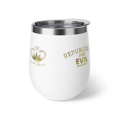 Gavin Scott REPUBLICANS ARE EVIL Insulated Copper Cup, 12oz