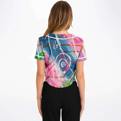 Gavin Scott Cropped Baseball Jersey (Femme XS-XL)