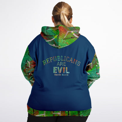 Gavin Scott REPUBLICANS ARE EVIL Zip-up Hoodie (Genderless 2XL-6XL)