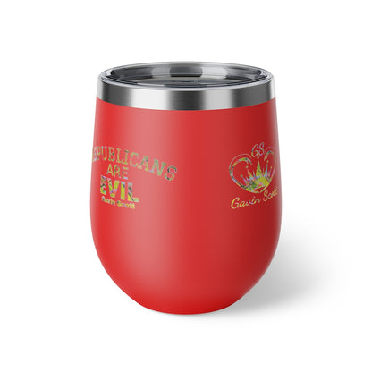 Gavin Scott REPUBLICANS ARE EVIL Insulated Copper Cup, 12oz