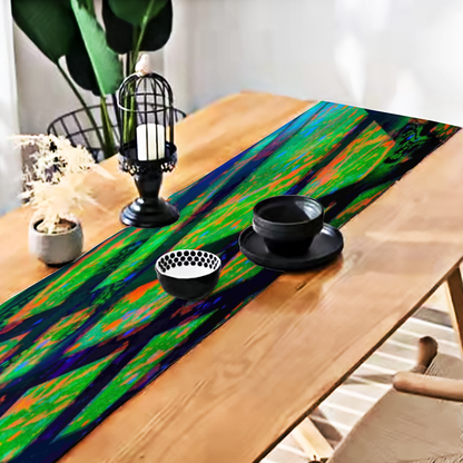 Gavin Scott Double-Sided Table Runner with Tassel Pendants