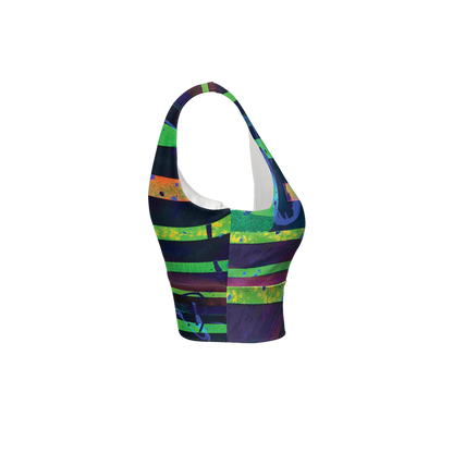 Gavin Scott Longline V-Shape-Back Sports Bra-Butter Soft Texture