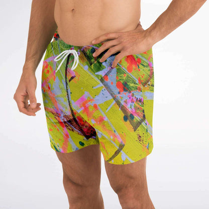 Gavin Scott Square Cut Swim Trunks (Masc XS-3XL)