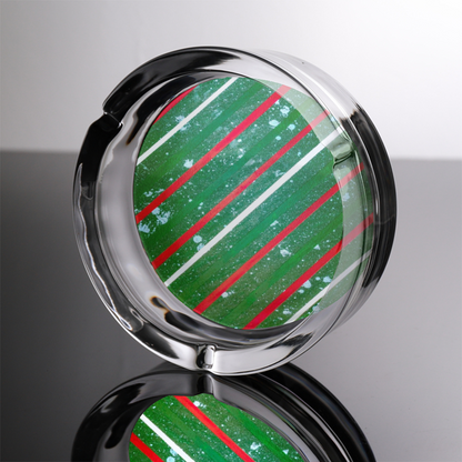 Gavin Scott Round Glass Ashtray with 3 Slots