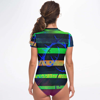 Gavin Scott Short Sleeve Festival Catsuit w/UPF 50+ Sun Protection (Femme XS-XL)