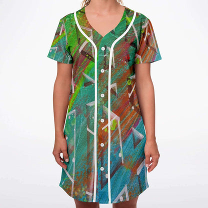 Gavin Scott Baseball Jersey Dress (Femme XS-4XL)