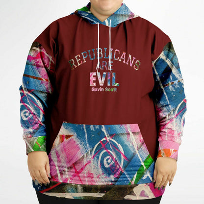 Gavin Scott "REPUBLICANS ARE EVIL" Pullover Hoodie (Genderless 2XL-6XL)