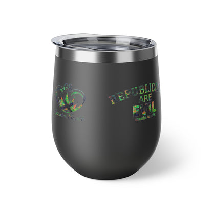 Gavin Scott REPUBLICANS ARE EVIL Insulated Copper Cup, 12oz
