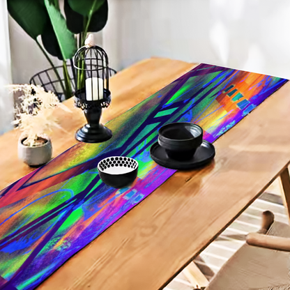 Gavin Scott Double-Sided Table Runner with Tassel Pendants