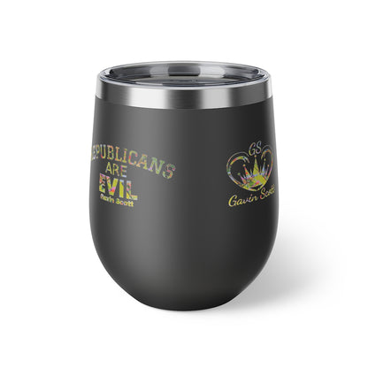 Gavin Scott REPUBLICANS ARE EVIL Insulated Copper Cup, 12oz