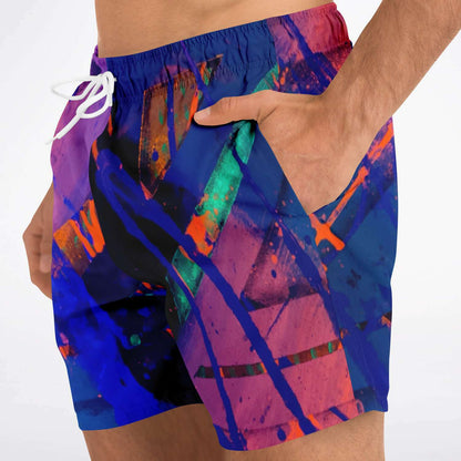 Gavin Scott Square Cut Swim Trunks (Masc XS-3XL)