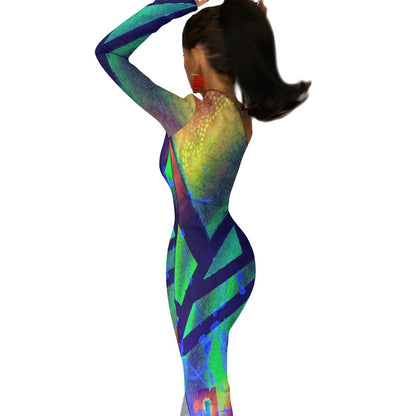 Gavin Scott Half Sleeve Slit Dress (Femme XS-L)