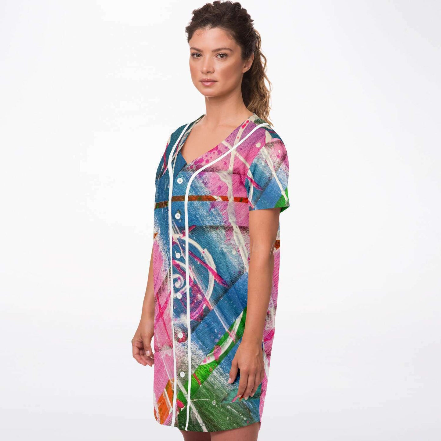 Gavin Scott Baseball Jersey Dress (Femme XS-4XL)