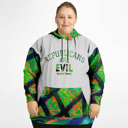 Gavin Scott "REPUBLICANS ARE EVIL" Pullover Hoodie (Genderless 2XL-6XL)