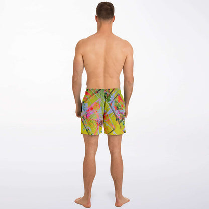 Gavin Scott Square Cut Swim Trunks (Masc XS-3XL)