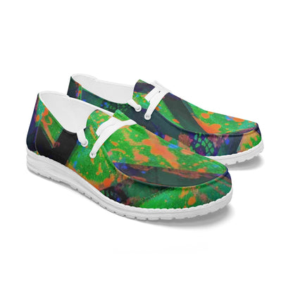 Gavin Scott Lace-Up Canvas Loafers