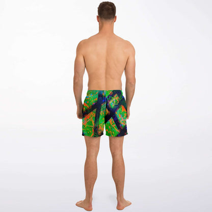 Gavin Scott Square Cut Swim Trunks (Masc XS-3XL)
