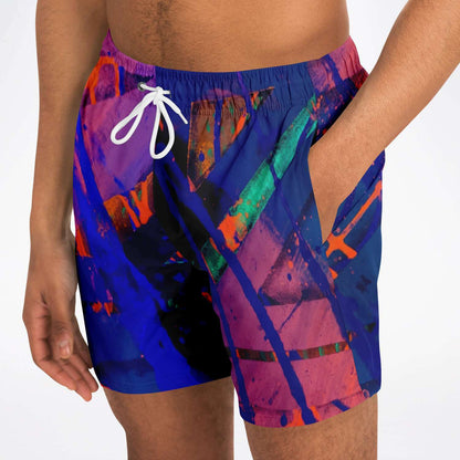 Gavin Scott Square Cut Swim Trunks (Masc XS-3XL)