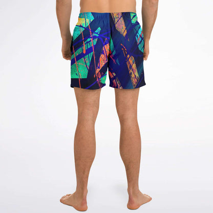 Gavin Scott Square Cut Swim Trunks (Masc XS-3XL)