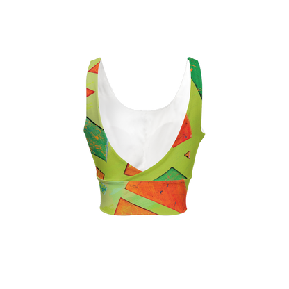 Gavin Scott Longline V-Shape-Back Sports Bra-Butter Soft Texture