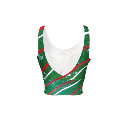 Gavin Scott Longline V-Shape-Back Sports Bra-Butter Soft Texture