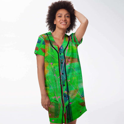 Gavin Scott Baseball Jersey Dress (Femme XS-4XL)