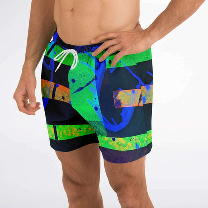 Gavin Scott Square Cut Swim Trunks (Masc XS-3XL)