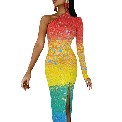 Gavin Scott PRIDE Half Sleeve Slit Dress (Femme XS-L)