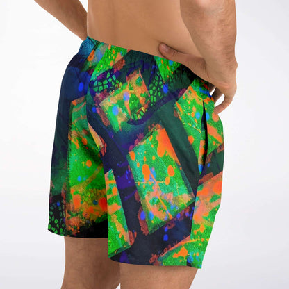 Gavin Scott Square Cut Swim Trunks (Masc XS-3XL)