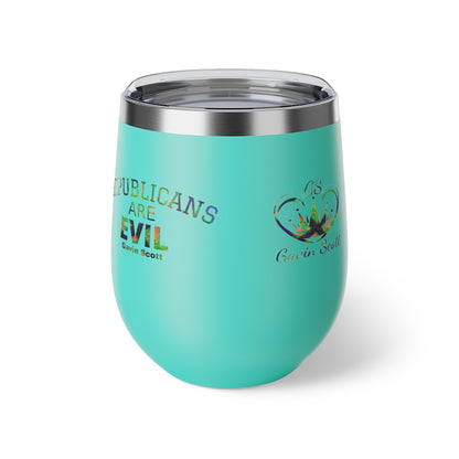 Gavin Scott REPUBLICANS ARE EVIL Insulated Copper Cup, 12oz