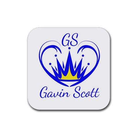 Gavin Scott Square Rubber Coasters (4 pack)