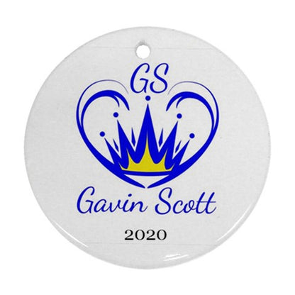 Gavin Scott First Edition Commemorative Round Holiday Ornament 2020 (Two Sides)