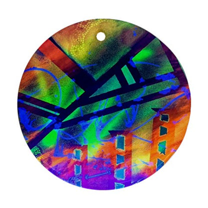 Gavin Scott First Edition Commemorative Round Holiday Ornament 2020 (Two Sides)