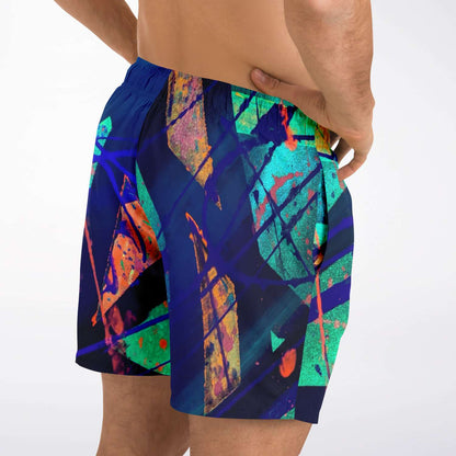 Gavin Scott Square Cut Swim Trunks (Masc XS-3XL)