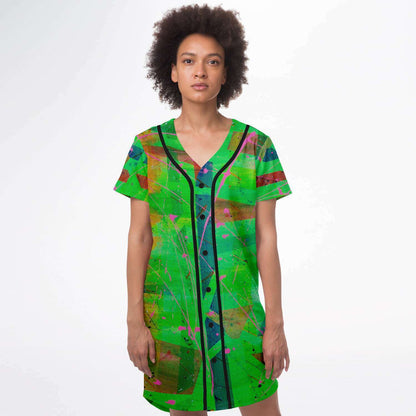 Gavin Scott Baseball Jersey Dress (Femme XS-4XL)