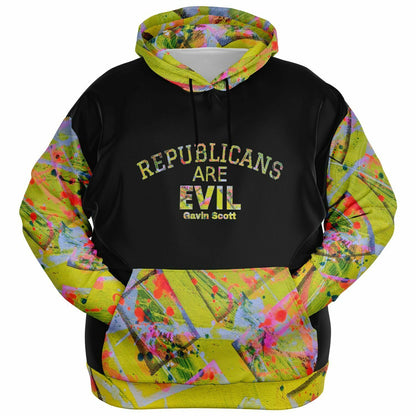 Gavin Scott "REPUBLICANS ARE EVIL" Pullover Hoodie (Genderless 2XL-6XL)