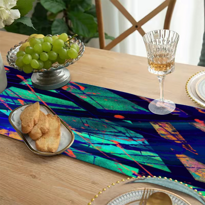 Gavin Scott Double-Sided Table Runner with Tassel Pendants