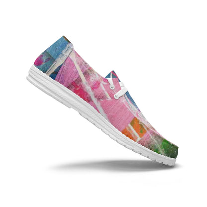 Gavin Scott Lace-Up Canvas Loafers