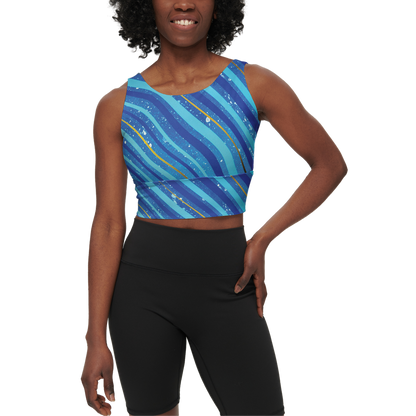 Gavin Scott Longline V-Shape-Back Sports Bra-Butter Soft Texture